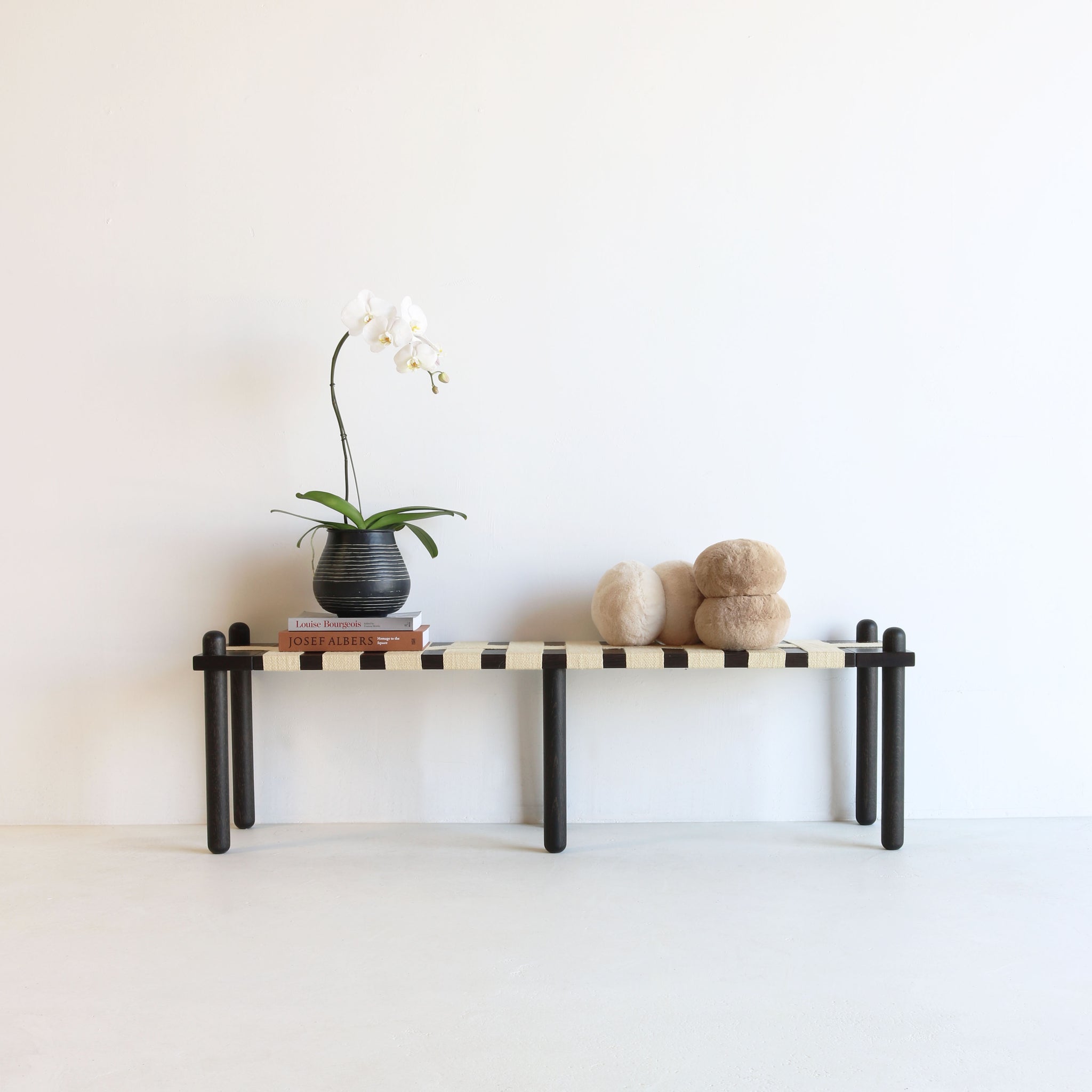 CAPSULE BENCH ebonized oak | 60"