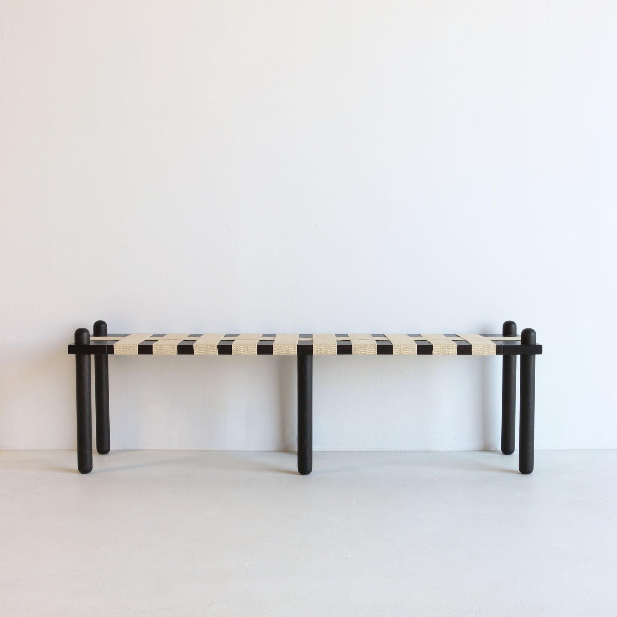 CAPSULE BENCH ebonized oak | 60"