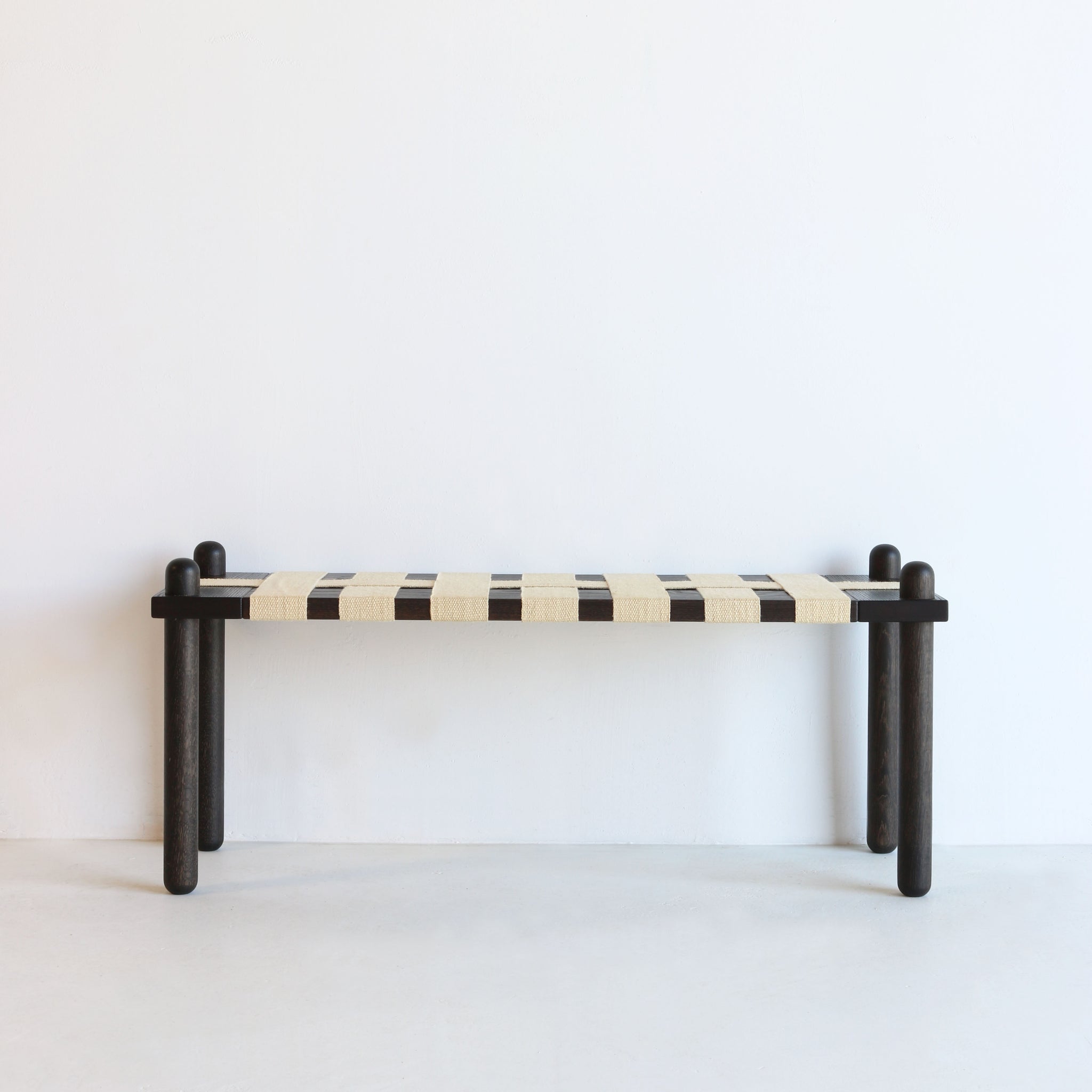 CAPSULE BENCH ebonized oak | 44"