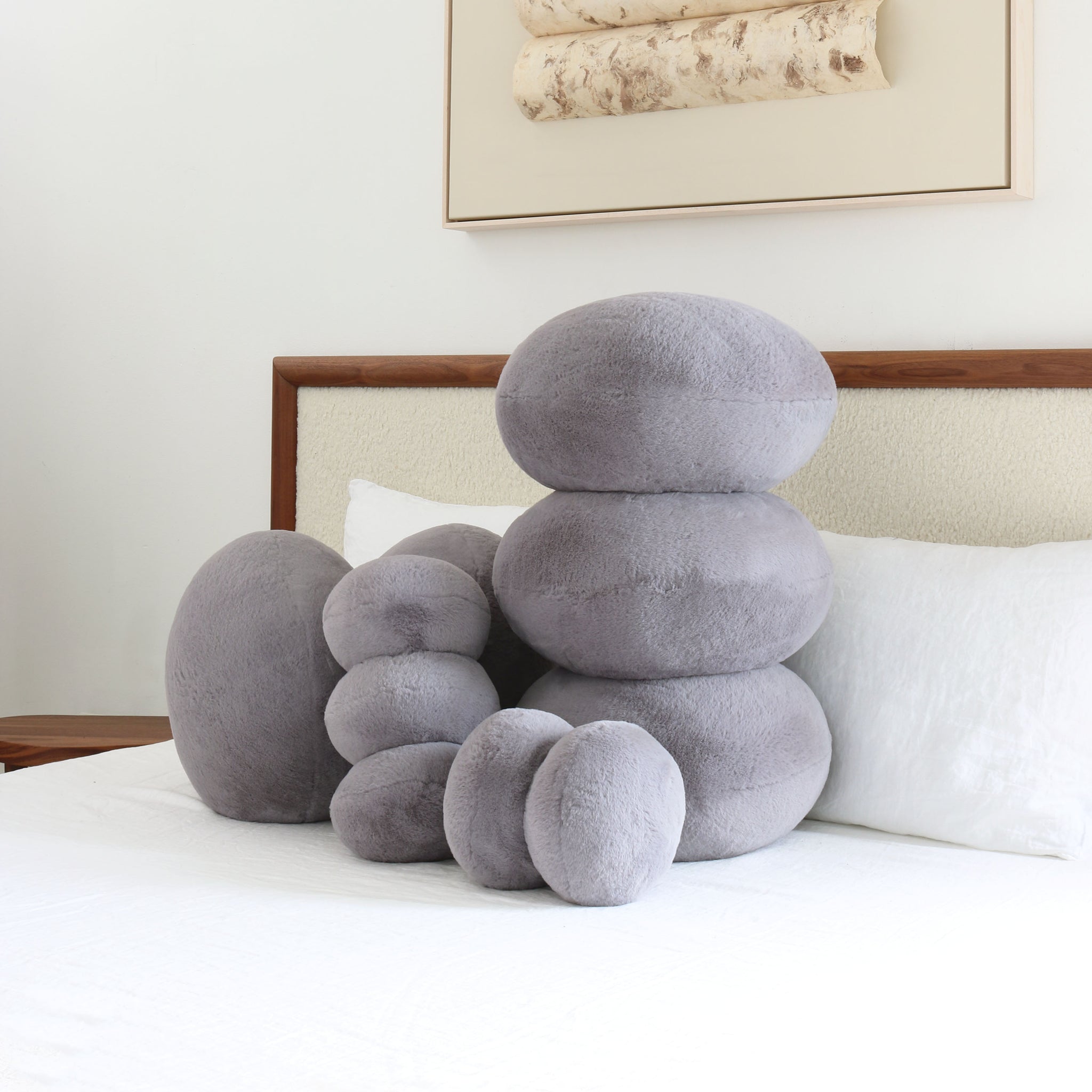 Living Pebble Pillows Floor Cushions 